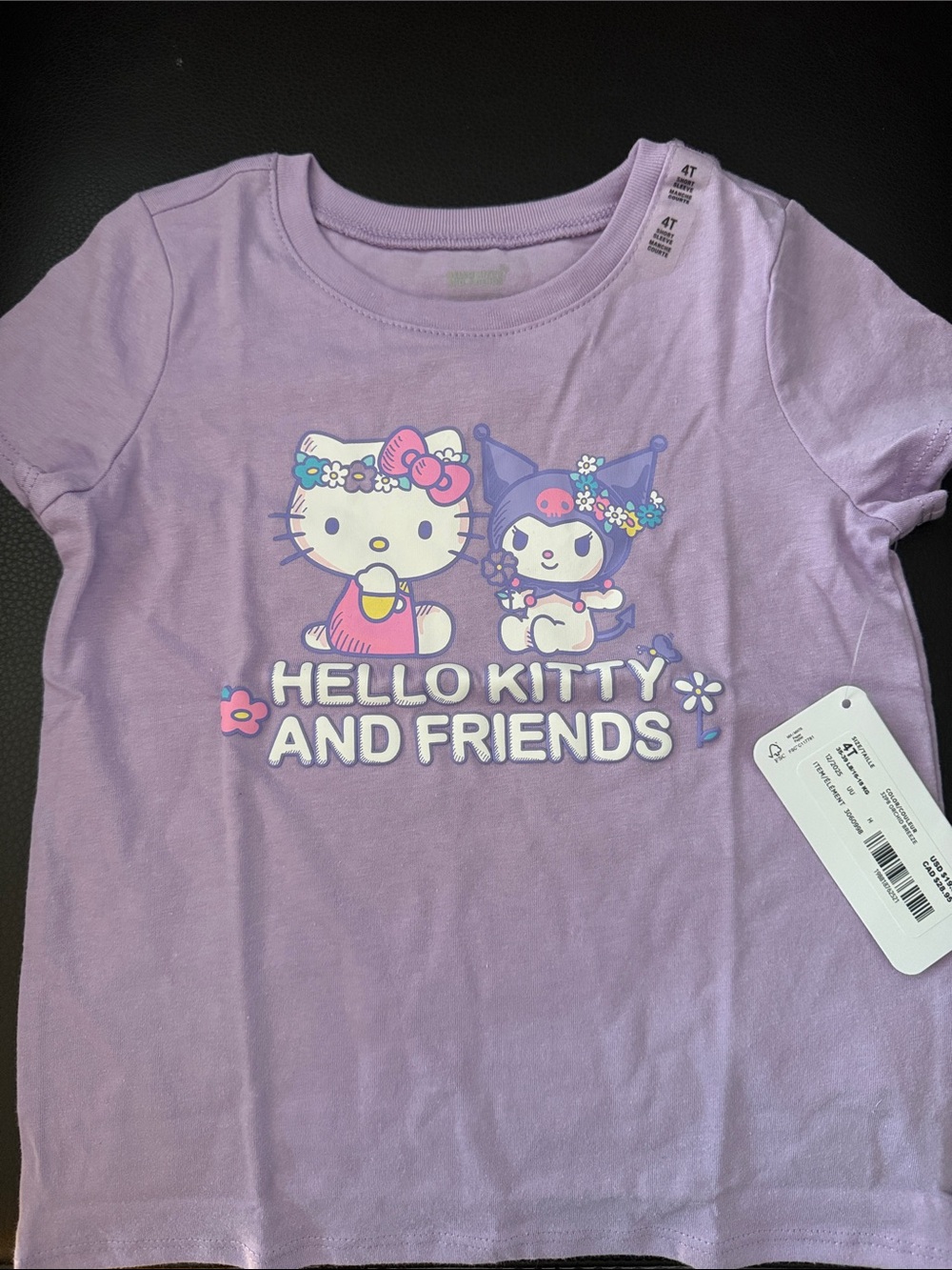 The Children's Place Lavender Hello Kitty And Friends Tee
